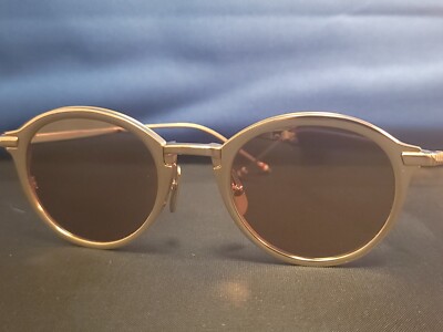 Thom Browne TB-110-C-T-GLD-48 New York Sunglass Gold Mirror Thom Browne TB-110-C-T-GLD-48 New York Sunglass Gold Mirror