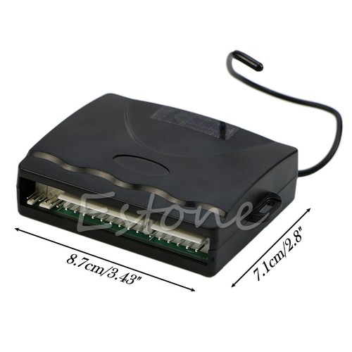 1-Way Car Vehicle Protection Alarm Security System Keyless Entry Siren +2 Remote - Picture 7 of 8