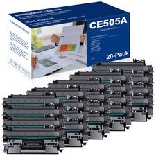 20 Pack CE505A 05A Toner Cartridge For HP LaserJet P 2035n P2055dn P2055x P2050