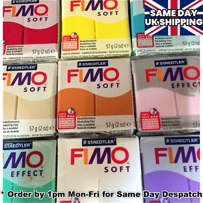 FIMO SOFT & EFFECTS Polymer Clay 8 Stück 448 gm FARBEN AUSWÄHLEN