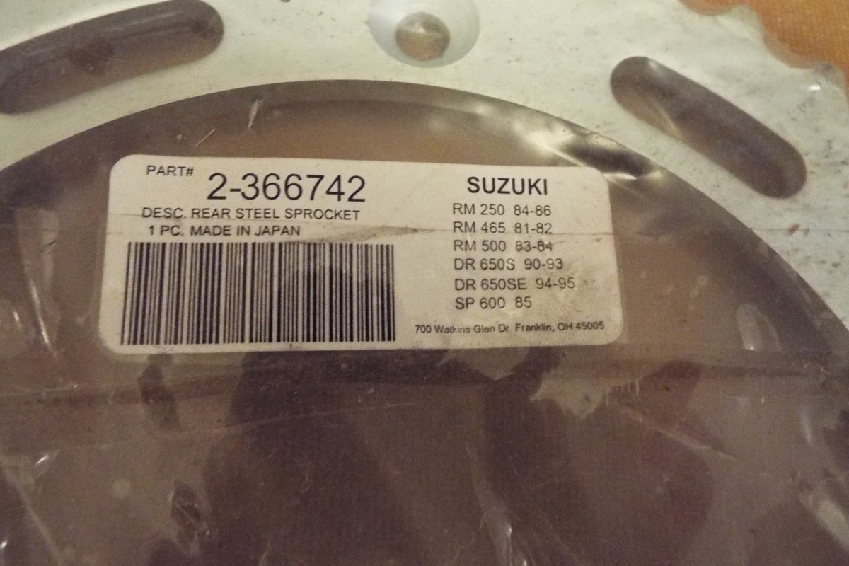 Suzuki Rear Sprocket #2-366742 Sunstar | eBay