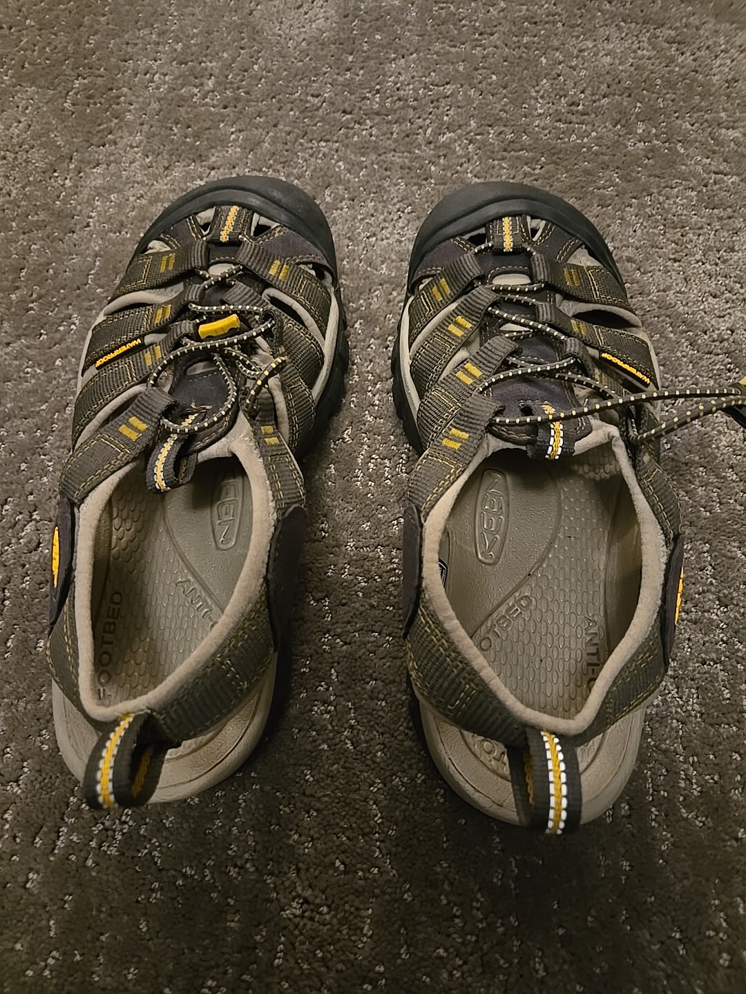 SANDALI ACQUA KEEN UOMO NEWPORT H2 PUNTA CHIUSA CORVO ALLUMINIO TAGLIA 8 5