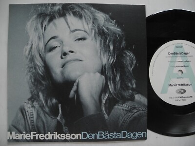 MARIE FREDRIKSSON Den bästa dagen / Helig man 45 7'' single 1985 Sweden EX