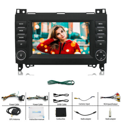 Car 7in 2Din Android GPS Button Navigation Wifi For Mercedes-Benz B200 W245 B150