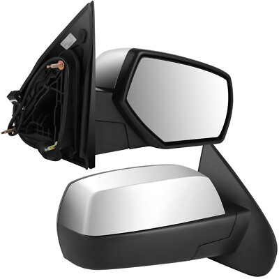 Chrome Passenger Side Mirror – Fits 2015-2018 Chevy Silverado (Power Heated, Manual Fold) | R116PA474S79