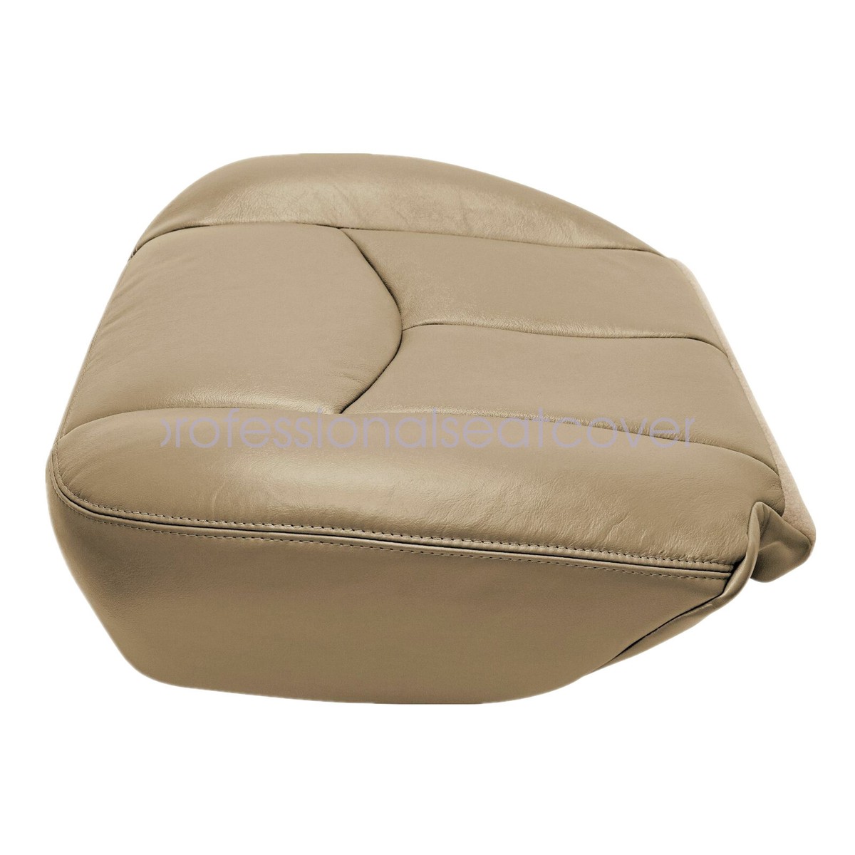 2003-2006 Fits Chevy Silverado Driver Bottom Genuine Leather Seat Cover Tan