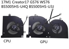 New CPU GPU Cooling Fan MSI GS76 WS76 Creator 17 B11UE MS-17M1 BS5005HS-U31 U4Q