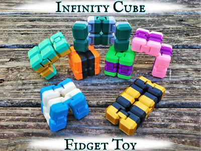 Cube 3D Fidget Hexagonal Imprimé En 3D – 3 Pièces Colorées – Jouet Anti-stress Sensoriel Pour Enfant Et Adulte – Cadeau Original