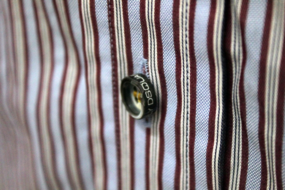 Dsquared2 Camisa Hombre Talla 46 Manga Larga Camisola Camisa Algodón Hombre Logo - Imagen 4 de 4