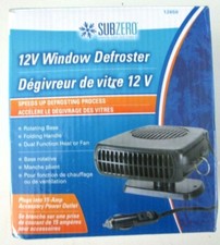 12 V WINDOW DEFROSTER..ROTATING BASE..FOLDING HANDLE.. HEAT OR FAN