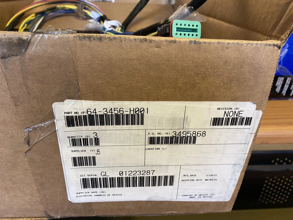 TOTALMENTE NUEVO Pierce 64-4967-h001 Arnés PS Frontal CAB Puerta Ventana (1 POR LOTE) Foto 3 de 4