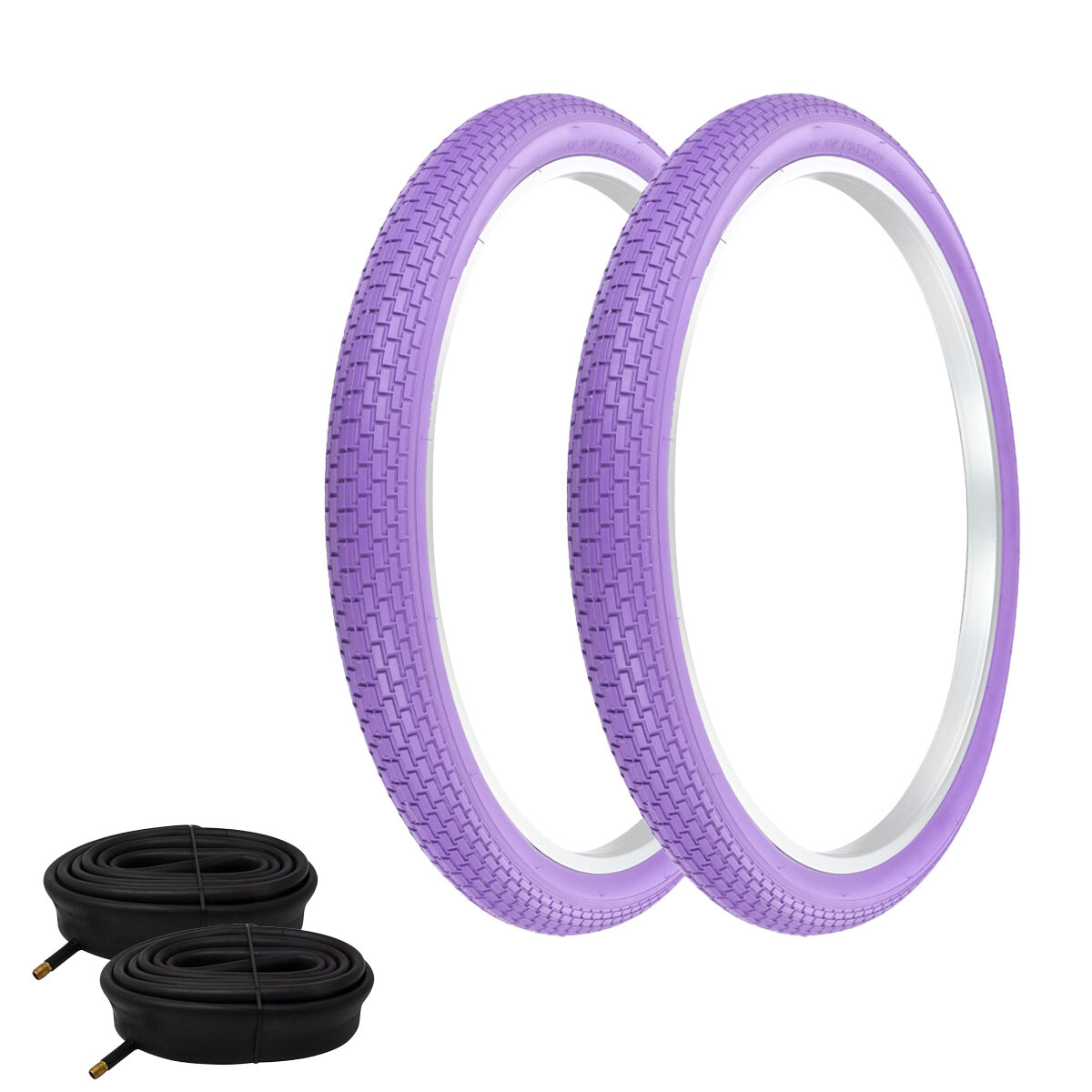 PRO+ TIRES 26 x 2.125 Purple G-5009 W/ HEAVYDUTY TUBES