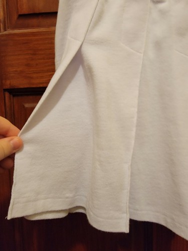 Steve & Barry's Mini Skirt, Suze L, White, Pleated, Elastic Waist, Cotton Blend - Picture 5 of 7