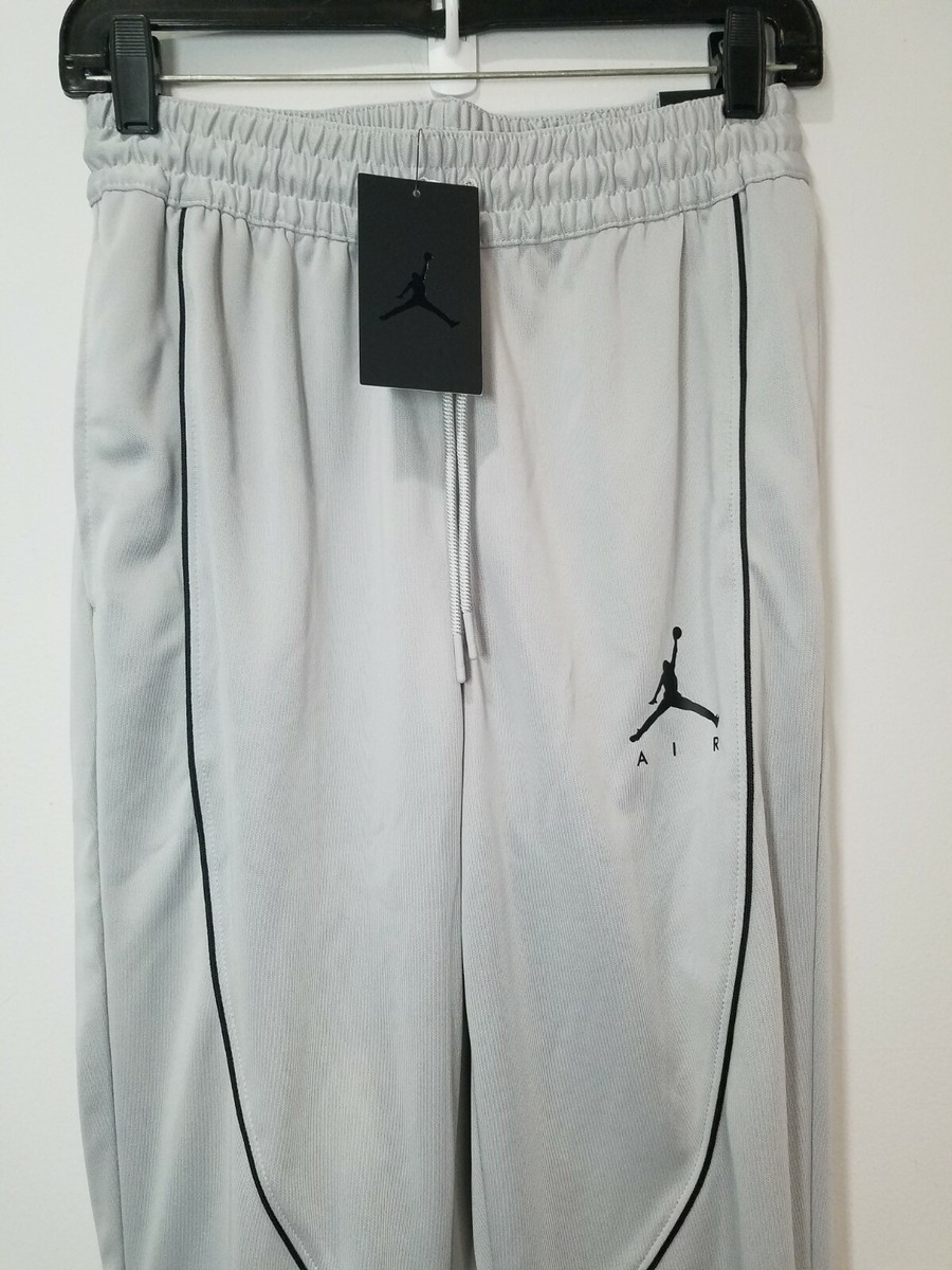 Nike Jordan Jumpman Air Suit Pants Light Smoke Grey Black CK6861-077 Men's  Small