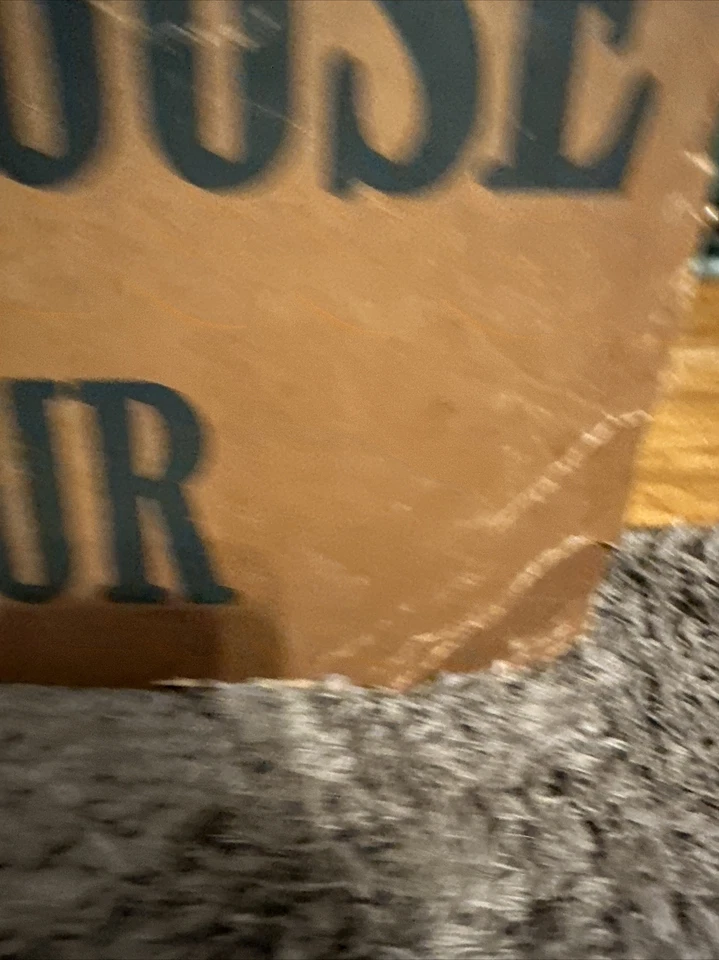 ESCASO LETRERO PUBLICITARIO HARINA DE GANSO DE NIEVE Foto 3 de 4