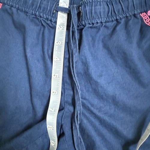 Pantalones Cortos Vineyard Vines Azul Marino Lino con Bordado Geométrico Rosa Talla XS - Imagen 4 de 6