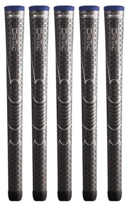 Set of 5 - Winn Golf - Dri-Tac Midsize Grip Dark Gray 6DT-DG