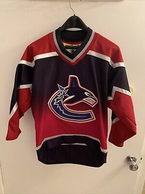 Vintage Vancouver Canucks Koho Jersey NHL 90s Orca Gradient Vintage Vancouver Canucks Koho Jersey NHL 90s Orca Gradient