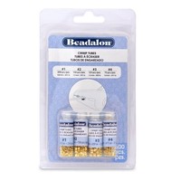 Beadalon Crimp Tube Variety Pack 1-4 Gold Plated, 600-piece, New, Free Shipping on sale Beadalon Crimp Tube Variety Pack 1-4 Gold Plated, 600-piece, New, Free Shipping on sale