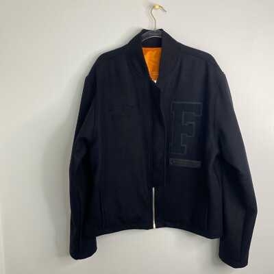 KROST NYC Support Your Friends Streetwear Varsity Jacket Black Mens XL? RARE