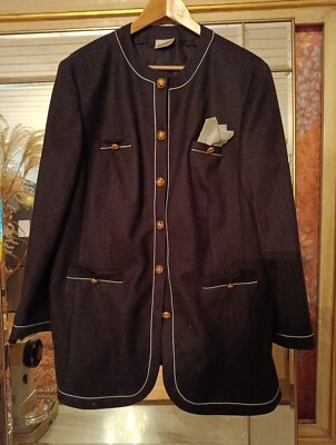 Blazer Jacke BASLER  Schurwolle Vintage 46 48 XL  10% Kaschmir Futter Viskose
