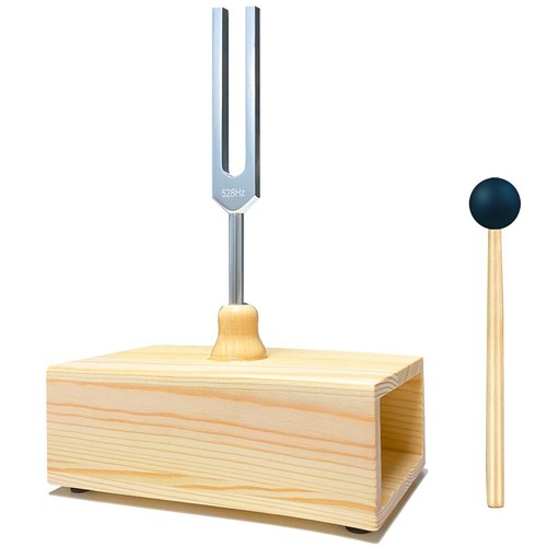 Stimmgabel 68,05 Hz Aus Aluminium – Mit Holzhammer & Tasche – Für Entspannung, Massage & Klangtherapie
