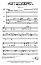 What a Wonderful World SAB Louis Armstrong