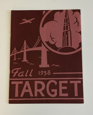1938 Berkeley CA Willard JHS Yearbook SF GG Bridge & Treasure Island Deco Cover