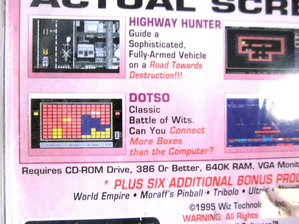 IBM 10 Games | Programs 1995 [Series 15] by White Wolf Software Rare NEW Sealed  - Image 3 of 4