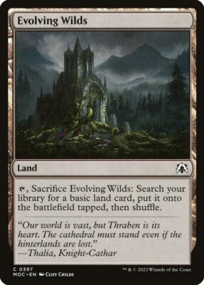 MTG Commander 2023 MOM C Evolving Wilds #0397 PLAYSET 4x x4