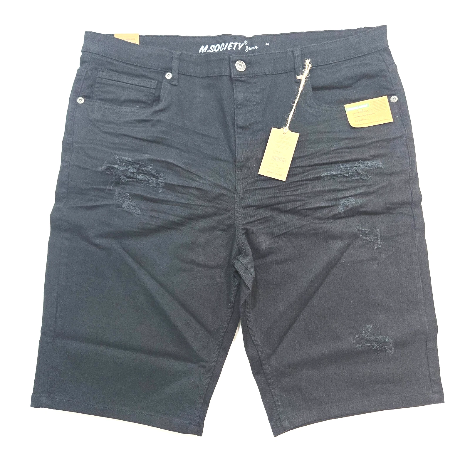 M.Society Men's Big and Tall Stretchy Shorts Jet Black Denim Sizes 44 - 54 NWT
Opens in a new window