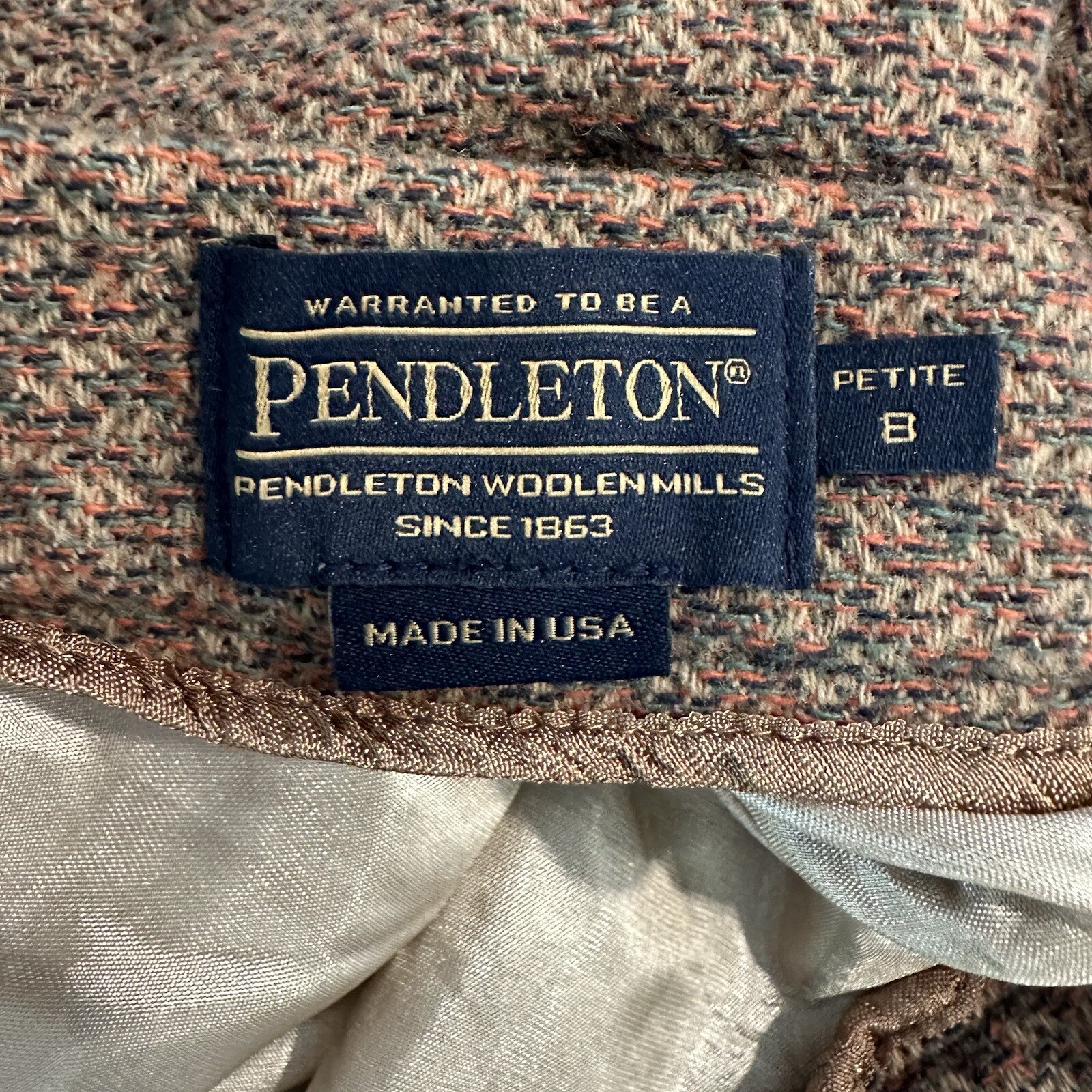 Pendleton Wool Midi skirt Lined With Pockets RN# … - image 13