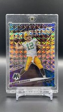 🎆2021 PANINI MOSAIC AARON RODGERS CENTER STAGE SILVER PRIZM RARE🎆