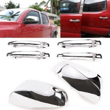 8X Chrome Side Mirror + Door Handle Covers Tr...
