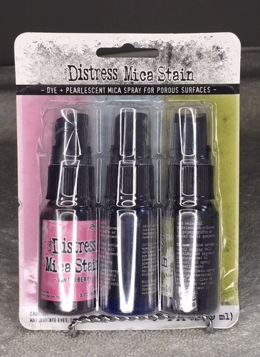 RETIRED Tim Holtz Ranger Pearlescent Distress Mica Stain Spray HOLIDAY