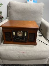 Victrola Navigator 8-in-1 Bluetooth Record Player &amp; Multimedia Center Vta-600b