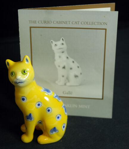 Franklin Mint Curio Cabinet Cat Figurines Galle Rare - Bild 1 von 4