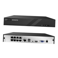 8 Channel 4K 8MP NVR Built-in 8 PoE Ports , Video Audio Security Recorder,