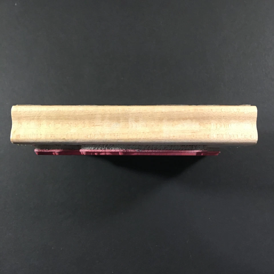 Hampton Arte Musical Cuerno de Ángel Religioso Navidad Sello de Goma Montado en Madera Foto 3 de 4