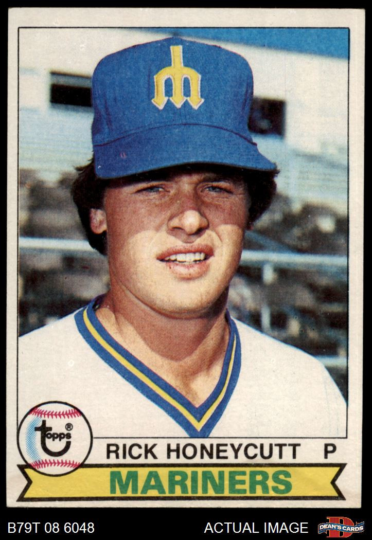 1979 Topps Rick Honeycutt #612 Mariners Rookie Card 6 EX/MT