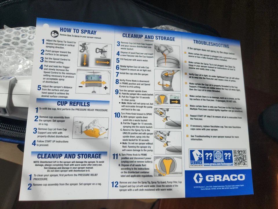 Equipo de desinfección Graco 25r791 Foto 2 de 3