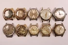 Vintage Wind-Up Men's Watches Lot of 10 Pre-Owned Not Tested (43-56)