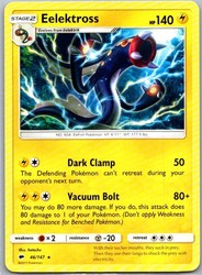 Eelektross 46/147 Rare Burning Shadows Pokemon Card