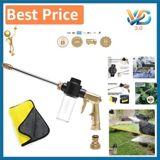 Powerful Foam Gun for High-Pressure Car Wash with 100cc Soap Dispenser, Brass