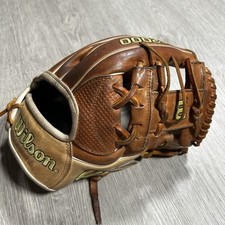 Wilson A2000 11.75 Spin Control Pro Stock Baseball Glove 1787 Brown Leather RHT