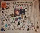 Vintage Mod New Handcrafted New Mixed Lot 140+ Pendants Charms Costume Jewelry
