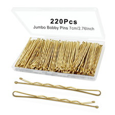 220Pcs Large Gold Bobby Pins for Women, 2.76 Inch Jumbo Hair Pins