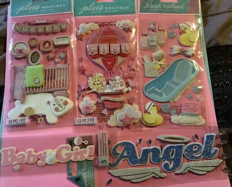 9-Jolee's Boutique/ Baby Girl scrapbook stickers/ K&Company-New/2