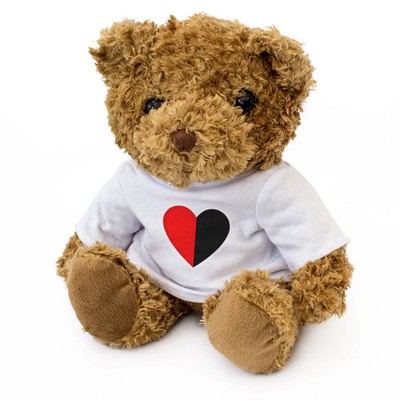 DOWN COUNTY COLORS HERZ - Teddybär - süß - Irland County Down Geschenk