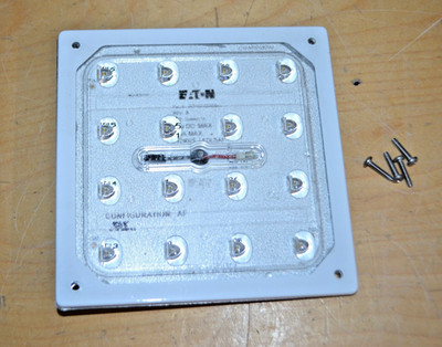 Cooper Lighting CLP0010306G01CER 52VDC LED Light Square 16 LED s ~ New Surplus